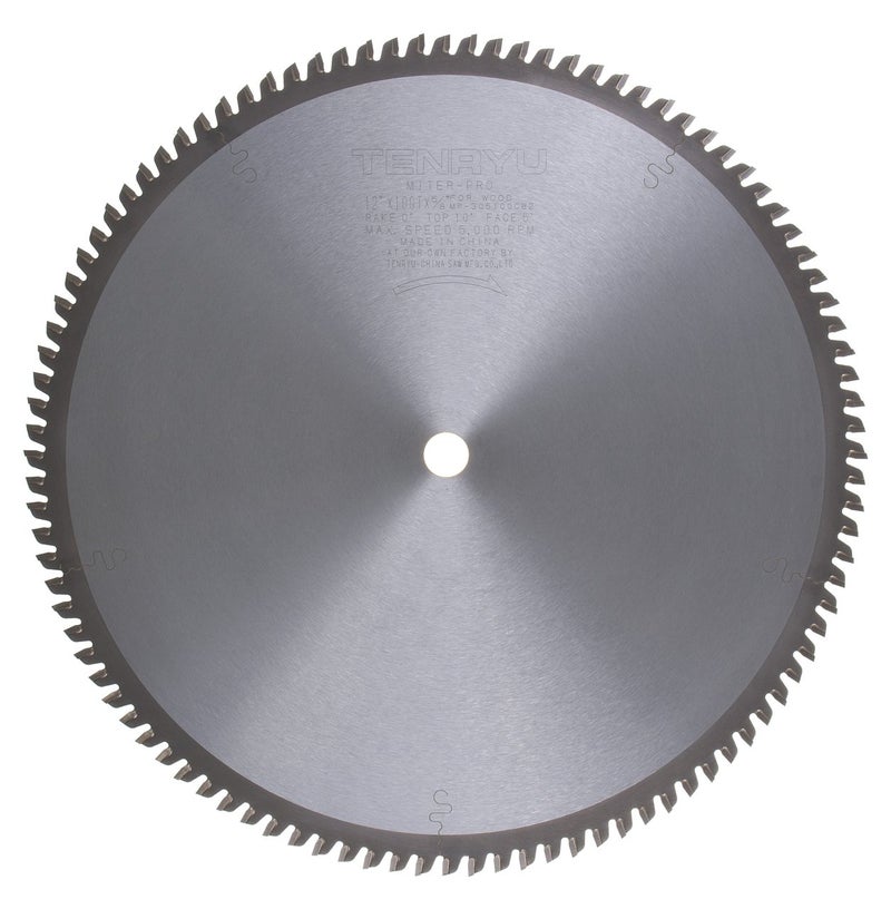 Tenryu MP-305100CB2 12" Carbide Tipped Saw Blade ( 100 Tooth ATAF Grind - 5/8" Arbor - 0.126 Kerf)